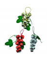 Tradineur - Colgante navideño de cascabeles de 13 cm - Fabricado en Metal y Plástico - Decoración para temporada navideña - Colo