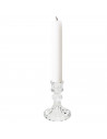 Tradineur - Portavelas de vidrio, soporte para velas cilíndricas, alargadas, decoración, centros de mesa, Navidad, bodas, fiesta