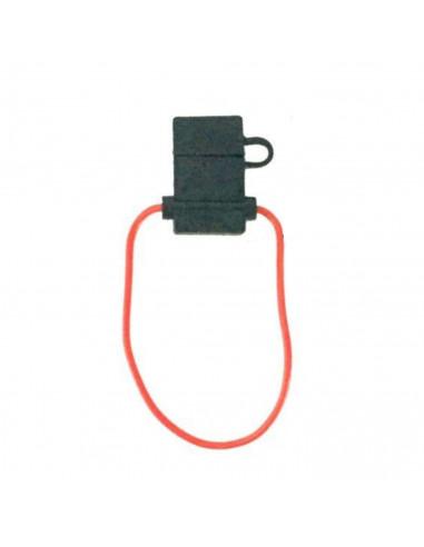 Portafusible para coche de 2 x 4,5 x 3,5, con cable de 30 cm, que soporta potencias de 3 a 30 amperios. Portador para plomos, re