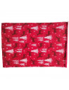 Tradineur - Salvamantel de poliéster decorado, Navidad, mantel individual, alfombrilla rectangular de mesa, adornos festivos (Ro