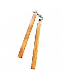 Tradineur - Barra doble con cadena, plástico, complemento para disfraces, carnaval, Halloween, cosplay, adulto, 89 cm