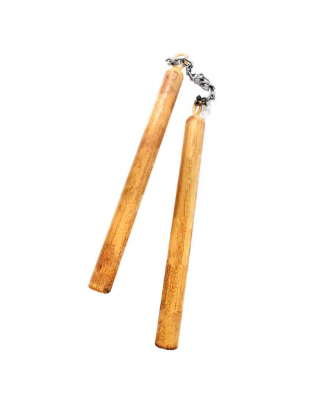 Tradineur - Barra doble con cadena, plástico, complemento para disfraces, carnaval, Halloween, cosplay, adulto, 89 cm Tradineur - Barra doble con cadena, plástico, complemento para disfraces, carnaval, Halloween, cosplay, adulto, 89 cm