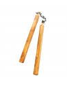 Tradineur - Barra doble con cadena, plástico, complemento para disfraces, carnaval, Halloween, cosplay, adulto, 89 cm