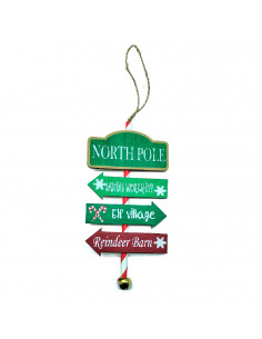 Tradineur - Carteles Indicadores Colgantes Navideños - Fabricado para Madera y Hierro - Decoración para temporada navideña - 16