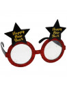 Tradineur - Gafas navideñas con diseño "Happy New Year" - Fabricado en plástico - 10 x 15 cm - Modelo Surtido
