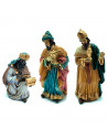 Tradineur - Set de 10 Figuras del Nacimiento del Jesús - Fabricado en Resina - Decoración para temporada Navideña - 12,5 - 6 cm