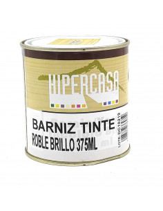 Barniz color "sapeli"  para madera, en bote de 375 ml, para el cuidado de maderas o muebles. Pintura para maderas incoloro para