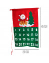Tradineur - Calendarios de Adviento Navideño - Fabricado en Poliéster - Decoración para temporada navideña - 45 x 29 cm