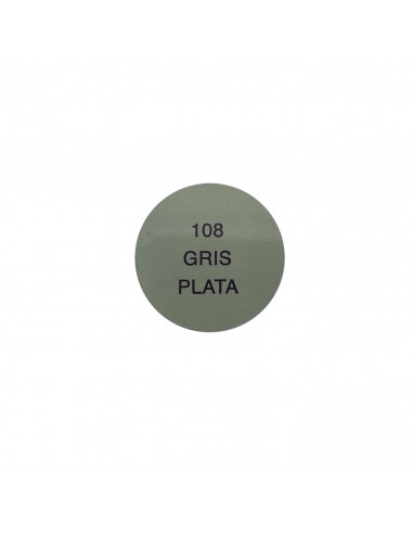 Hipercasa - Bote de pintura esmalte al disolvente gris plata 125 ml, válido para multitud de superficies de interior y exterior,