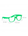 Tradineur - Pack de 4 Gafas de fiesta sin lentes - Fabricado en Plástico - Ideal para eventos de disfraces como Halloween y Carn