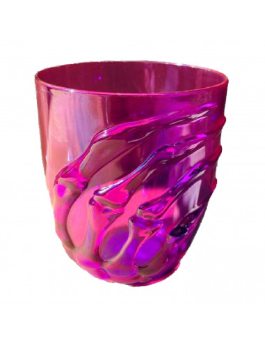Tradineur - Pack de 3 vasos con diseño de mano esqueleto - Fabricado en plástico - Ideal para fiestas de Halloween - Ø 9 x 10 cm