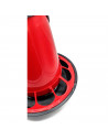 Tradineur - Comedero redondo para aves, dispensador, alimentador de pienso, maíz, semillas - Capacidad de 5 kg - 34 x 29,5 cm