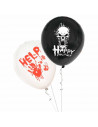Tradineur - Pack de 40 Globos "Happy Halloween" - Ideal para Fiestas de temáticas terroríficas - Total de 40 Globos - Modelo Sur