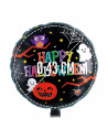 Tradineur - Pack de 6 Globos con letrero "Happy Halloween" - Diseño Original con Fantasmas, Calabaza, Araña, etc. - 43 x 43 cm
