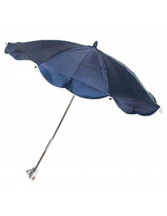 Tradineur - Sombrilla acoplable a sillas de niño, 100% poliéster, parasol con enganche para carritos de bebé, protección solar,