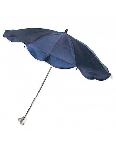 Tradineur - Sombrilla acoplable a sillas de niño, 100% poliéster, parasol con enganche para carritos de bebé, protección solar,