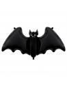 Tradineur - Pack de 4 Globos en forma de murcielago - Ideal para decoración de Halloween - 84 x 63 cm - Color Negro