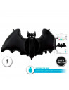 Tradineur - Pack de 4 Globos en forma de murcielago - Ideal para decoración de Halloween - 84 x 63 cm - Color Negro
