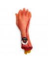 Tradineur - Mano larga cortada para Halloween, plástico, decoración siniestra de interior, realista, fiestas, celebraciones, car