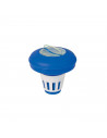Dosificador químico flotador para piscina 16,5 cm dial ajustable color azul