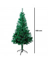 Tradineur - Árbol de Navidad, abeto artificial verde, estructura de plástico y metal revestido, robusto y duradero, fácil montaj