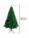 Tradineur - Árbol de Navidad, abeto artificial verde, estructura de plástico y metal revestido, robusto y duradero, fácil montaj