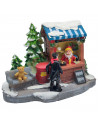 Tradineur - Figura der Puesto de navidad - Fabricado en Resina - Decoración para temporada navideña - 10 x 18 x 8 cm - Modelo Su
