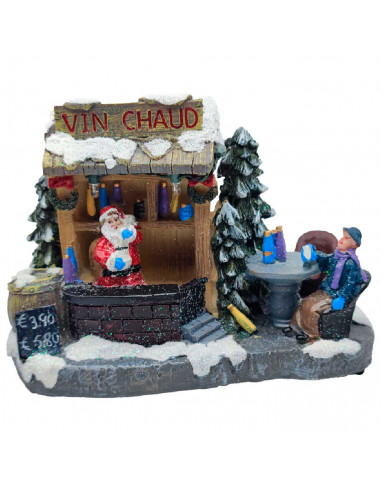 Tradineur - Figura der Puesto de navidad - Fabricado en Resina - Decoración para temporada navideña - 10 x 18 x 8 cm - Modelo Su