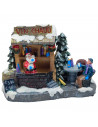 Tradineur - Figura der Puesto de navidad - Fabricado en Resina - Decoración para temporada navideña - 10 x 18 x 8 cm - Modelo Su