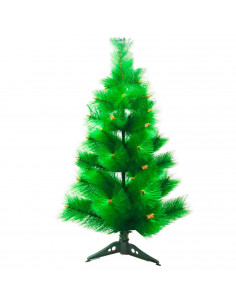 Tradineur - Árbol de Navidad, pino artificial verde, estructura de plástico y metal revestido, robusto y duradero, fácil montaje