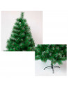 Tradineur - Árbol de Navidad, pino artificial verde, estructura de plástico y metal revestido, robusto y duradero, fácil montaje