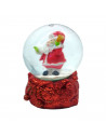 Tradineur - Pack de 3 Mini Bolas de cristal navideñas - Fabricado en Resina y Cristal - Decoración para temporada navideñas - Ø