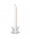 Tradineur - Pack de 5 portavelas de vidrio, soportes para velas cilíndricas, alargadas, decoración, centros de mesa, Navidad, bo