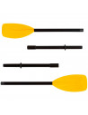 Tradineur - Set de 2 remos desmontables ligeros, plástico fuerte, fácil montaje, palas estriadas para barca, kayak, piragua (Ama
