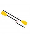 Tradineur - Set de 2 remos desmontables ligeros, plástico fuerte, fácil montaje, palas estriadas para barca, kayak, piragua (Ama