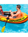 Tradineur - Set de 2 remos desmontables ligeros, plástico fuerte, fácil montaje, palas estriadas para barca, kayak, piragua (Ama