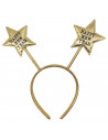 Tradineur - Pack de 6 diademas con estrellas y frase Happy New Year, accesorios, fiestas, año nuevo, disfraces, carnaval, Hallow