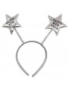 Tradineur - Pack de 6 diademas con estrellas y frase Happy New Year, accesorios, fiestas, año nuevo, disfraces, carnaval, Hallow