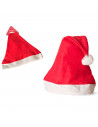 Tradineur - Pack de 12 gorros de Papá Noel para niños, poliéster, accesorio navideño, sombrero, Navidad, fiestas, carnaval (Tall
