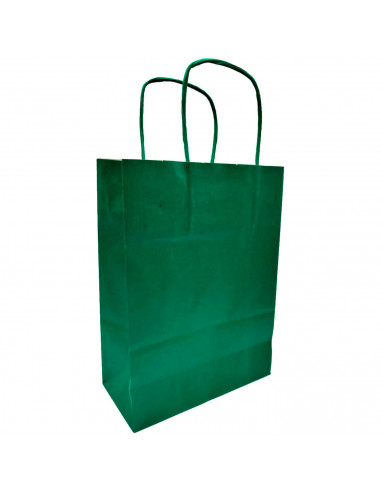 Tradineur - Pack de 50 bolsa Kraft "L" - Ideal para guardar tus regalos de navidad, fin de año o año nuevo - 32 x 40 cm - Color
