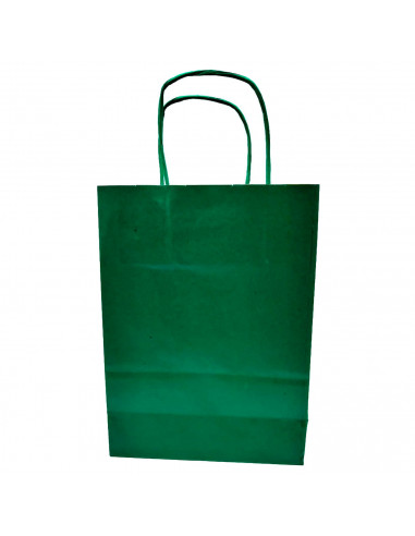 Tradineur - Pack de 50 bolsa Kraft "L" - Ideal para guardar tus regalos de navidad, fin de año o año nuevo - 32 x 40 cm - Color