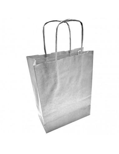 Tradineur - Pack de 50 bolsa Kraft "M" - Ideal para guardar tus regalos de navidad, fin de años o año nuevo - 27 x 37 cm - Color