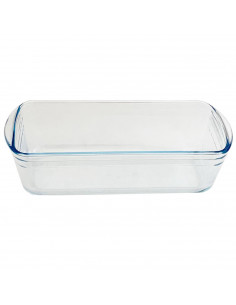 Ôcuisine - Molde de vidrio rectangular, con capacidad de1,5 litros,y con medidas de 28 x 11 x 7,5 cm. Recipiente de cristal váli
