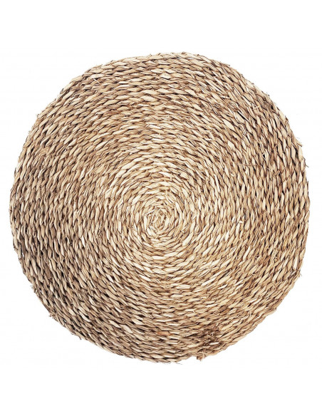 Salvamantel de mimbre redondo 40 cm, grosor 1 cm, soporte protector de mesa y encimera  para ollas calientes, cacerolas, sartene