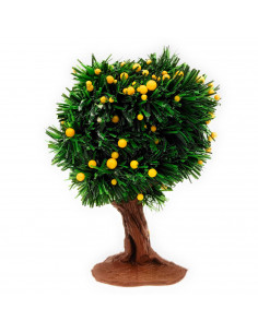 Tradineur - Limonero para belén, resina y plástico, árbol, adorno para nacimiento, portal, pesebre, Navidad, decoración tradicio