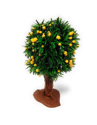 Tradineur - Limonero para belén, resina y plástico, árbol, adorno para nacimiento, portal, pesebre, Navidad, decoración tradicio