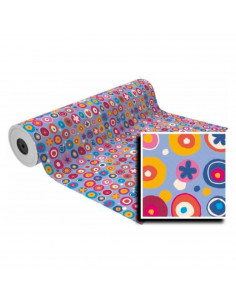 Tradineur - Bobina de papel de regalo, hoja, lámina en rollo para envolver regalos, cumpleaños, Navidad, tiendas, comercios, 3 k