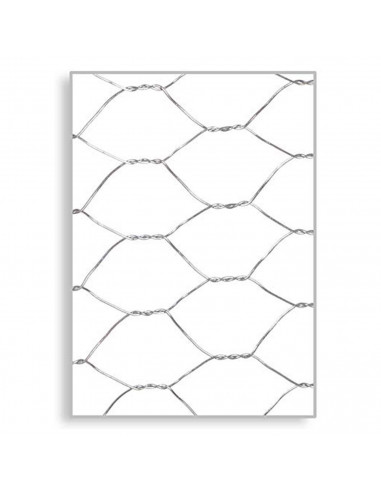 Tradineur - Valla, malla metálica galvanizada hexagonal gris, 0,5 x 3 m, cierre de alambre en rollo, mallado 40 x 40 mm, ideal p