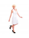 Tradineur - Disfraz de Marilyn para adulto, poliéster, incluye vestido, atuendo de carnaval, Halloween, cosplay (Mujer, Talla L)