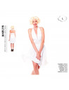 Tradineur - Disfraz de Marilyn para adulto, poliéster, incluye vestido, atuendo de carnaval, Halloween, cosplay (Mujer, Talla L)